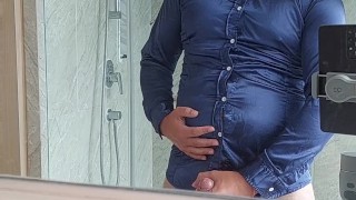 Gay satin shirt fetish.