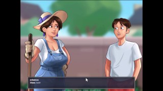 Summertime Saga - Jessy plaid with her self