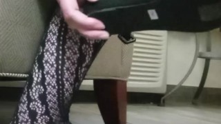 Secret close up feet, shoe & leggings fetish 