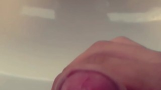pov squeezing the cum out my young cock