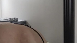 Twink Bottom plays with new toy