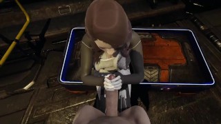 Mass Effect - Miranda has sex in the destroyed ship on a desolate planet