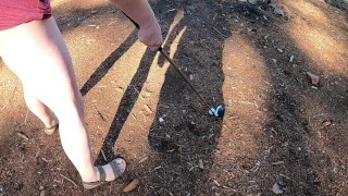 Golfing Naked In The Woods