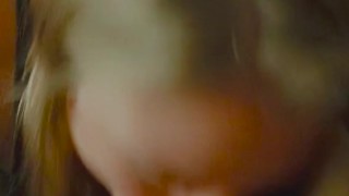 Hot slut sucks and swallows on Snapchat after party