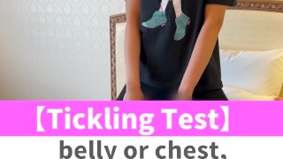 belly or chest, which are you tickle more?♡ #shorts