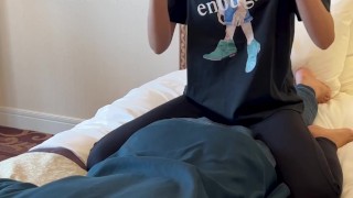 what's happened if I tickle while you are exercising back spine♡ #shorts