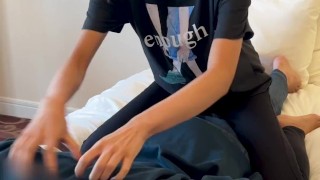 what's happened if I tickle while you are exercising back spine♡ #shorts