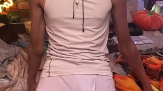 Cumming on Tiktok LIVE , TIKTOK LIVE CUMMING jerkin on Tiktok live showing cock on Tiktok live bulge