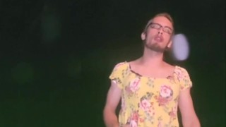 Outdoor sissy clitty play