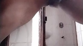 Black Ebony Hung Pouring out Cum on his Chocolate boxer