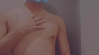 Jerking before shower