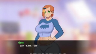 Teniendo sexo con Gwen la mujer que tiene una tetas de infarto