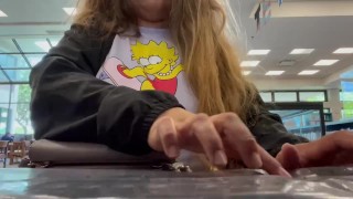 Mj Moore Flashing in the Library 