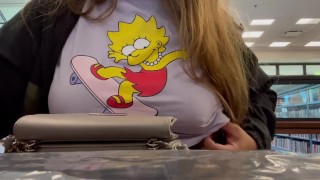 Mj Moore Flashing in the Library 