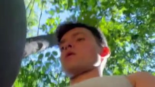 Bend That Ass Over In Public While We Hiking Outdoors