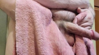 Hubby teasing after shower