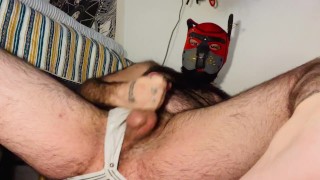 Pup Major | good boy playing with cock on floor