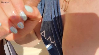 Quick Outdoor Sex With Petite Stepsister (From Mouth to Pussy and Back)
