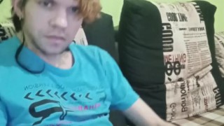 Young guy teases with his big dick