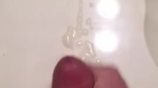 wanking a double cumshot