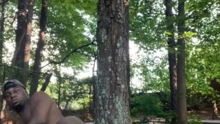 Diamondd Bussy Doing Some Naked Yoga In Atlanta Showing His Nice Big Ass and Hole