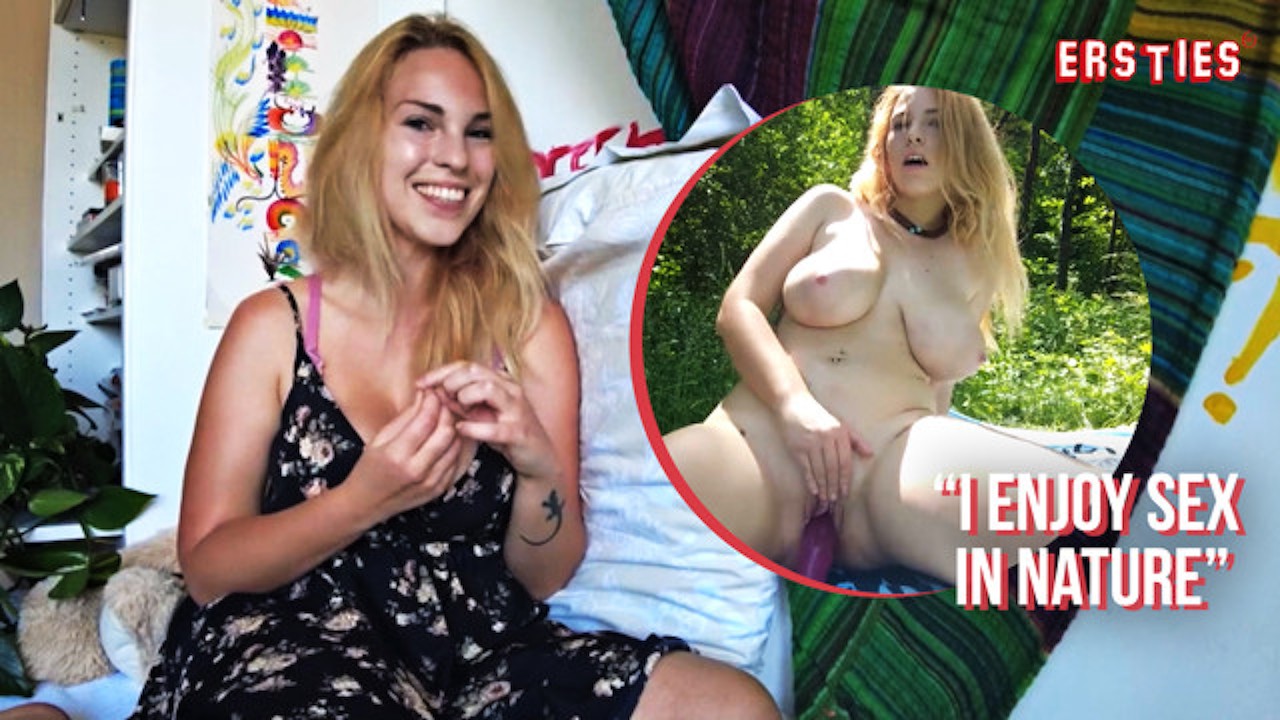 Ersties: Amateur Girl Plays With Herself Outside