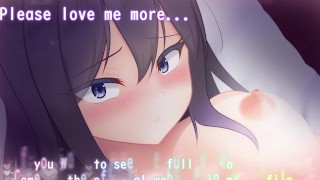 ヤンデレ彼女との初夜♥おまんこくぱぁでデカクリ舐めて足でホールドクンニ♥イキ潮のおしっこ飲ませ…♥【エロアニメ】