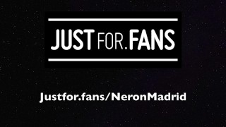Neron jerks his big pierced cock till cumming