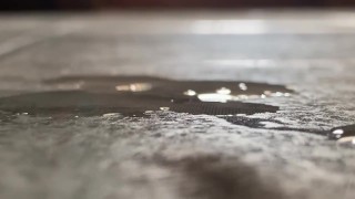 Cum Tease in Floor; Should I Lick it?