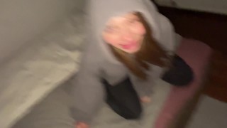 Picked up a whore on the street and fucked her without a condom