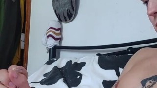 hot guy fucks fleshlight with cumshot