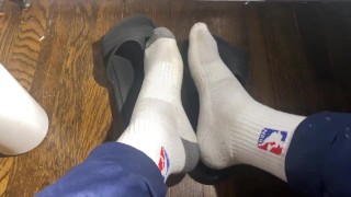 Sweaty ass socks for you to suck on