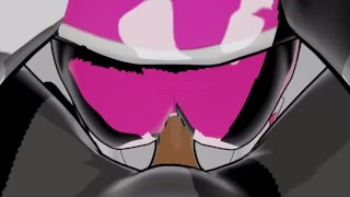 Black and Pink ranger Doggystyle Anal