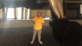 ONE GIANT LEAP - FOR A TINY MAN - MANLYFOOT - BUTT CRUSH MACROPHILIA 🍑 🦶 🧎🏻‍♂️