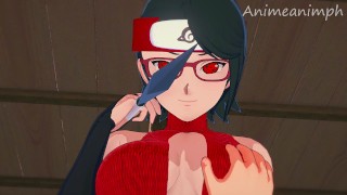 Fucking Sarada Uchiwa from Boruto: Naruto Next Generations Until Creampie - Anime hentai 3d