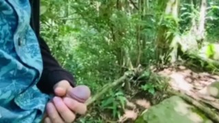 Walking With Cock in Hand - Slow motion