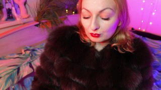 FUR SOUNDS and hot LIPS fetish video - ASMR relax sounding