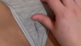 Wetting my panties in the previous seduction with my girlfriend 