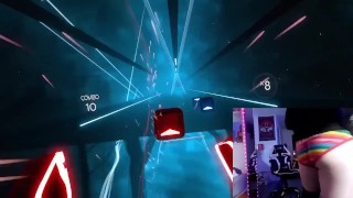 Femboy Ass Jiggles to BeatSaber