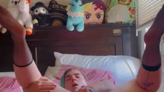 Thicc Femboy gapes his juicy wet ass