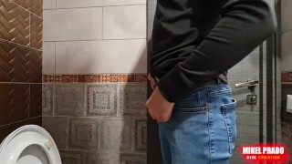 Guy pissing in the toilet - piss week