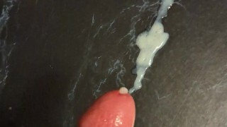 Big white cock shoots big load of cum
