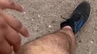 Naked Hike and then Jacking Off next to Highway!!