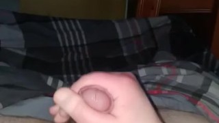 Playing with my sub boy cock