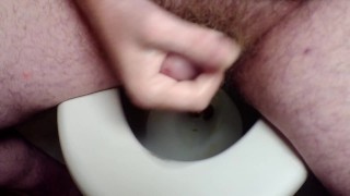 Masturbating on the toilet
