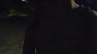 Puppy gets naked in the park and squirts his cum