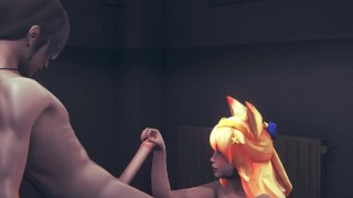 LOL Hentai - Ahri Star Guardian Handjob