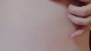 Stripping, close up pussy rubbing and vibrator play 