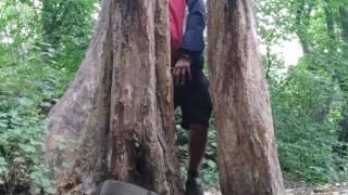Feeling horny while walking 🚶Wanking in the woods 🌲