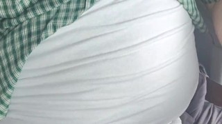 Big Bear Daddy Lunchtime Jerk Off in His Pickup Truck